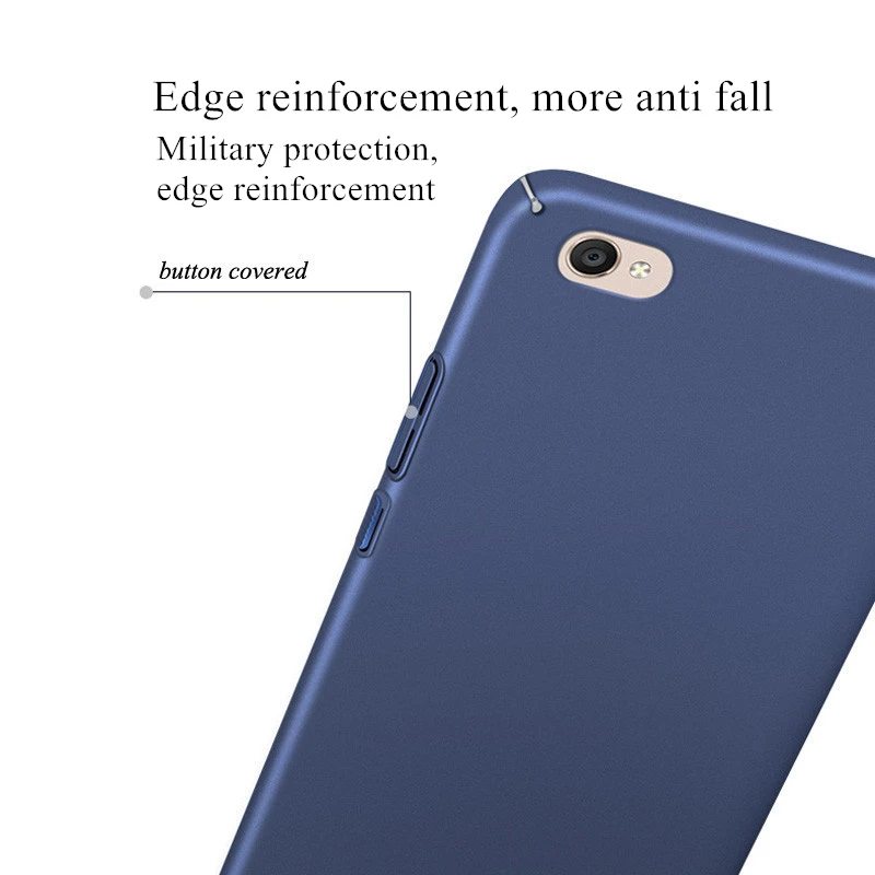 Чехол для BBK Vivo Y53 ультратонкий гладкий жесткий защитный чехол из поликарбоната 5