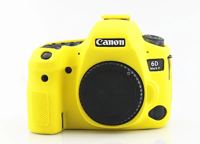 Силиконовый кожаный брони чехол Защита корпуса для Canon EOS 6D Mark II 2 6DM2 6D2 DSLR только