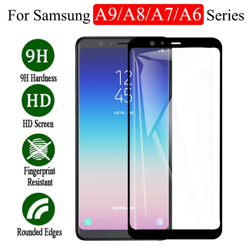 Защитное стекло для samsung Galaxy A9 A8 A7 A6 Plus Star 2018 Cam Защитная пленка экрана Glaxay A750 A730F