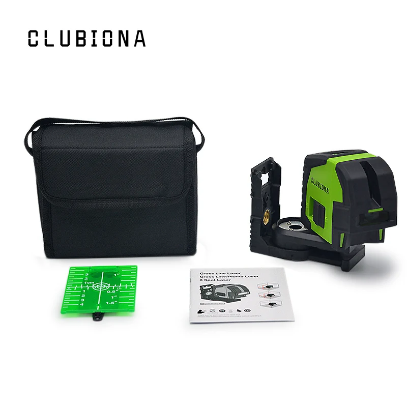 Clubiona 3 зеленые точки лазер 360 градусов самонивелирующийся портативный точечный лазерный нивелир инструменты и лазерная цель