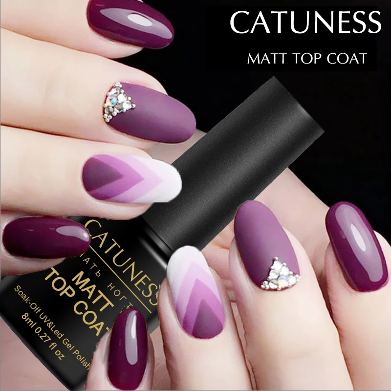 CATUNESS базовый слой матовое прозрачное верхнее покрытие лак гель матовый цвет