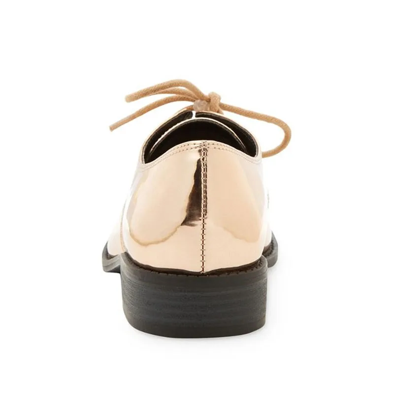 spesifikasi Paten Lether Wanita Sepatu Wanita Pompa Solid Med Hak Square Round Toe Renda-Up Cross-Tied Leisure Mature Nancyjayjii Seksi 2019