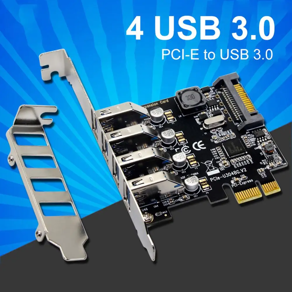 5 Гбит/с универсальный чехол для компьютера 4 порта PCI E к USB 3 0 расширительный