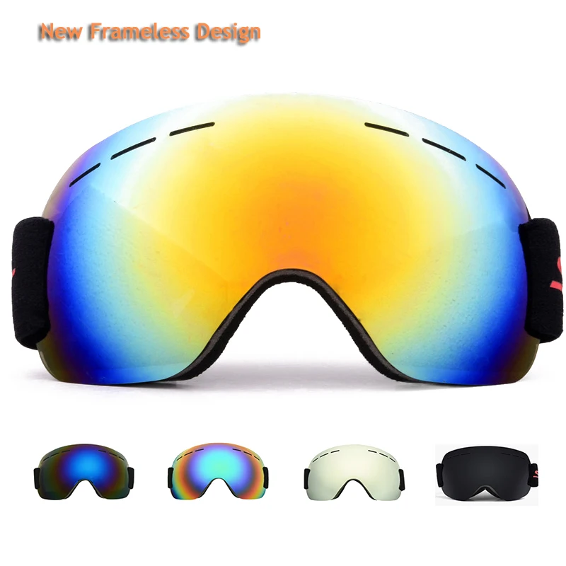 Очки Лыжные без оправы для мужчин и женщин HD очки сноуборда катания на лыжах