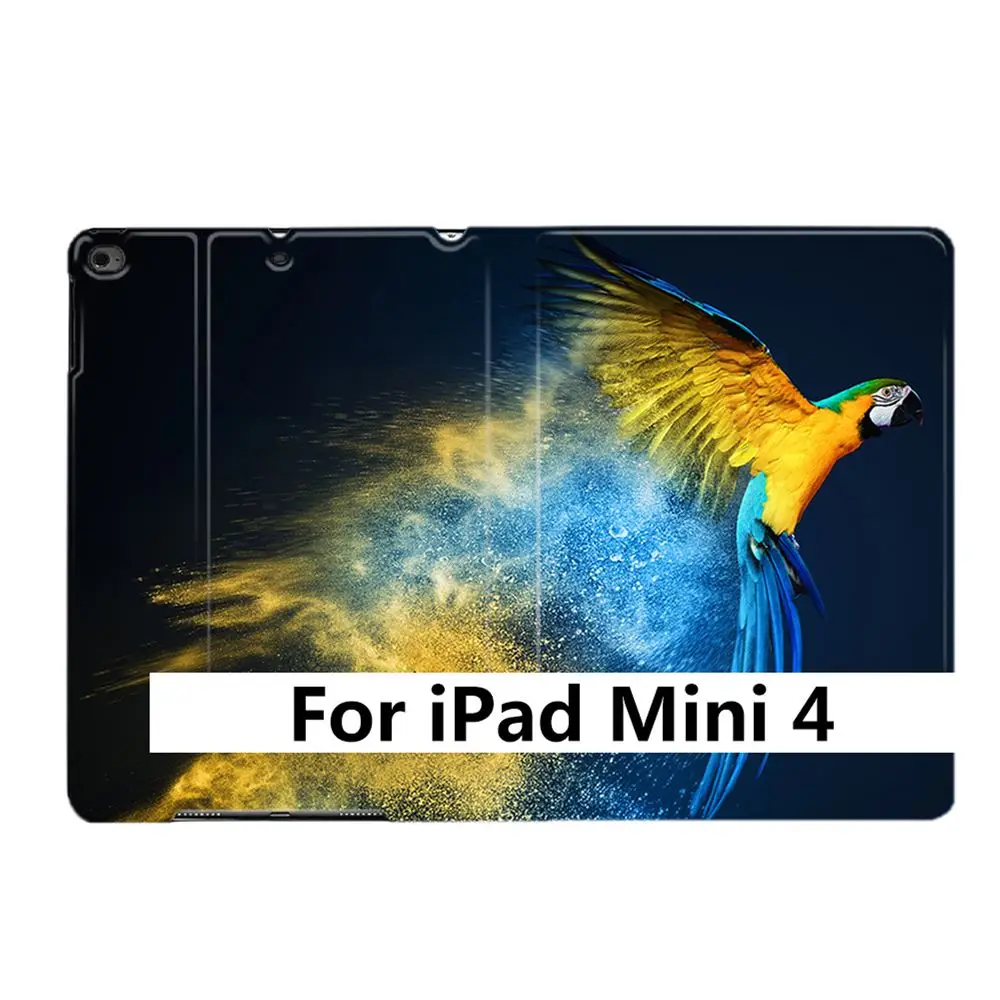 Красивый чехол-подставка для iPad Air 2 3 9," 56 7th 10,2" 10," " PRO Mini 4 5 с изображением животного летающего попугая из искусственной кожи - Цвет: For iPad Mini 4