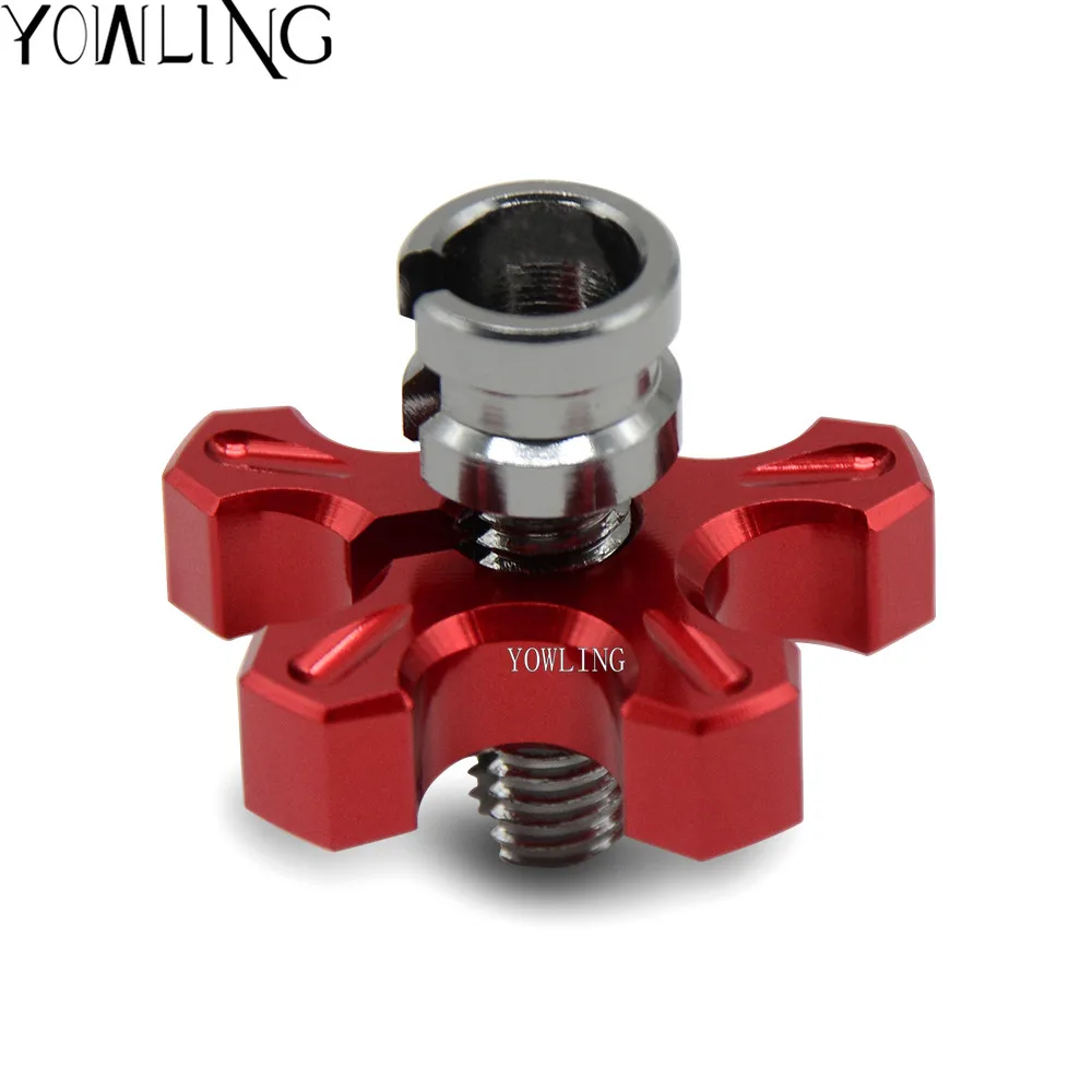8MM red Для Honda Hornet 600 700 900 NC700X ABS VTR 1000 SP-1 SP-2 M8* 1,25 Универсальный Мотоцикл с ЧПУ Алюминий клатч кабель провода регулятора - Цвет: 8MM red