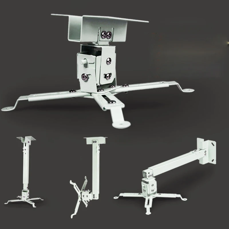 Suporte de Teto para Projetor Ideal para Pendurar Tamanhos de 43 a 65cm Branco Teto Led 3d hd no