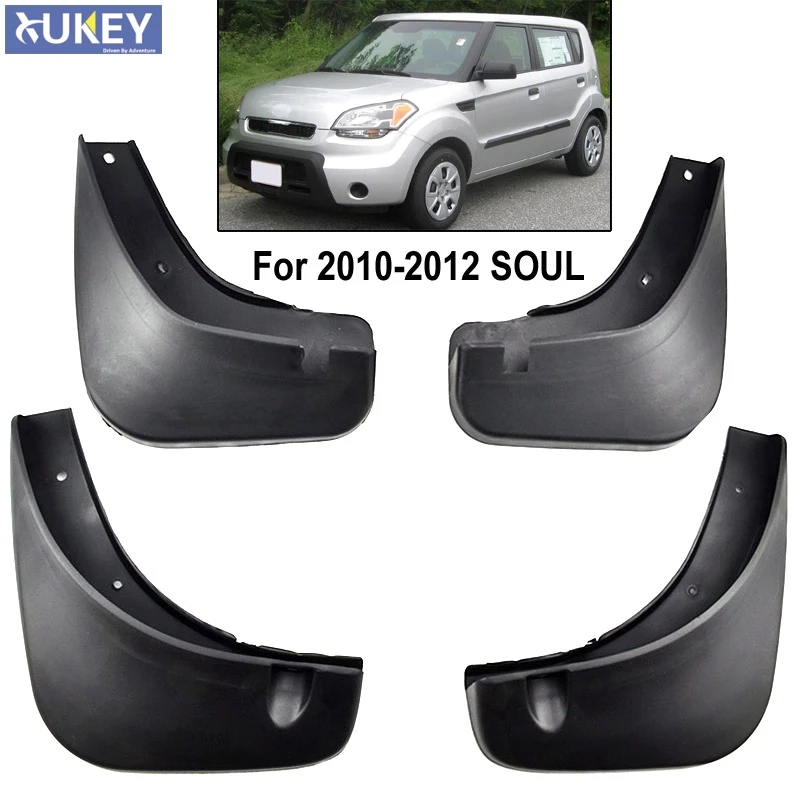 

Set Molded Car Mud Flaps For Kia SOUL 2010 2011 Mudflaps Splash Guards Mud Flap Mudguards Fender Front Rear Styling