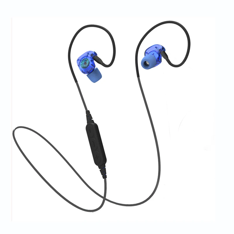 Double Cables Plugable Sport Music Wireless Bluetooth Earphone Headphones Sweatproof Stereo Super Bass Headset for phone | Электроника