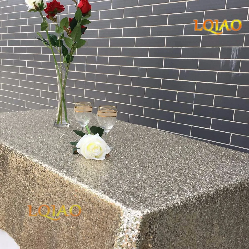 120x200 см прямоугольник ручной работы скатерти с пайетками ткани Обложка со стразами свадебная скатерть стол вечерние Новогоднее украшение-бирюзовый