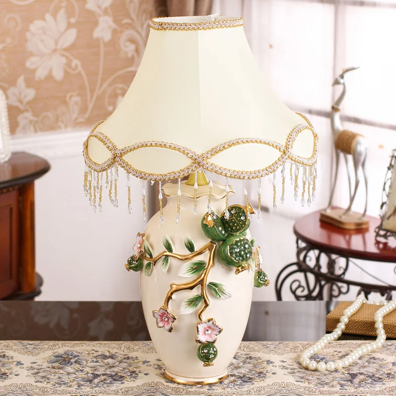 Керамическая прикроватная настольная лампа Moden Art для спальни гостиной