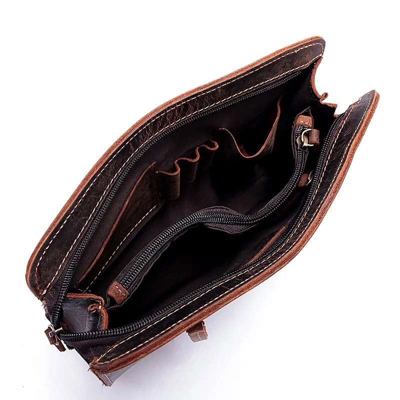 Мужская Ручная сумка бумажник мужской деловой кожаный на молнии кожаная мужская