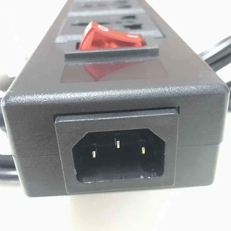 Черный 250v 10a 4 jack многофункциональный универсальный адаптер питания розетка PDU полоса проводка плата удлинитель разъем шнур питания конвертер