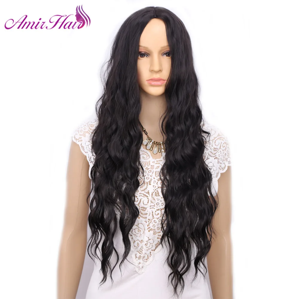 Amir натуральный свободный глубокий мягкий длинный черный коричневый красный