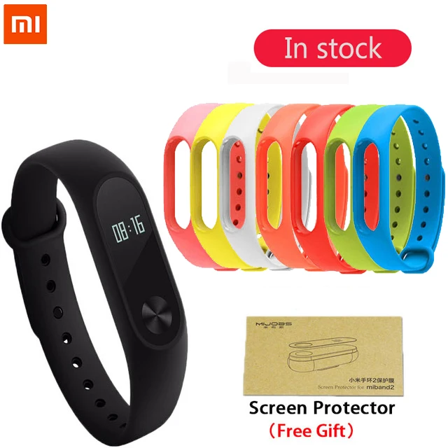 Оригинальный xiaomi mi band 2 Смарт фитнес браслет часы Группа OLED Touchpad трекер сна - Фото №1