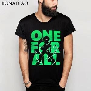 Футболка Boku no Hero Академия один для всех Midoriya Izuku Мужская Уличная одежда Харадзюку аниме футболка