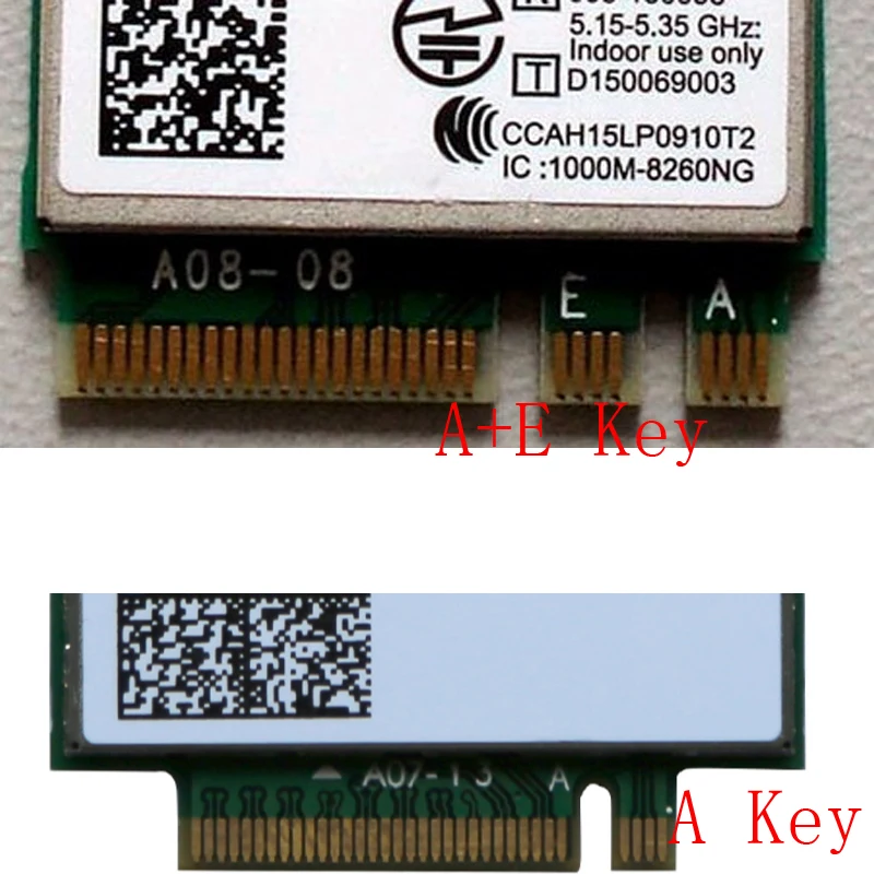

Mini PCIe to NGFF E key adapter mPCIe to A+E Key M.2 Wifi Bluetooth Wireless Network Card For Intel 7260NGW 8260NGW 7265NGW