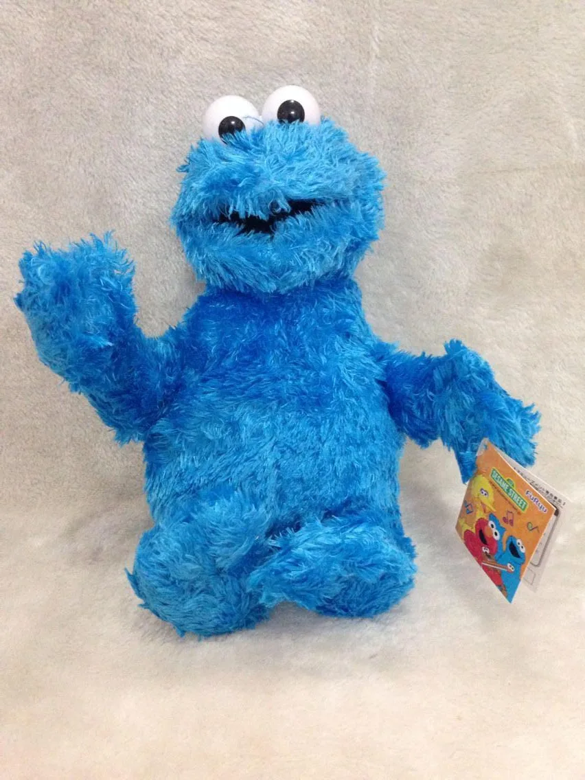 

High Quality SESAME STREET SOFT PLUSH Puppet Toys Cookie Monster 30cm