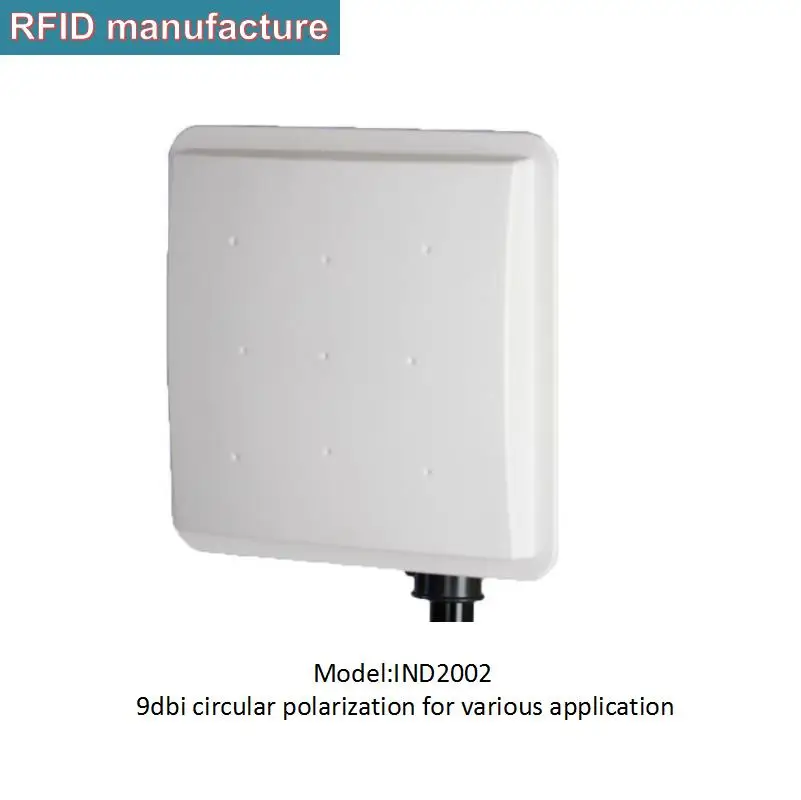 Uhf rfid антенна с большим радиусом 1 25 м круговая пассивная 240*240*30 мм для среднего uhf