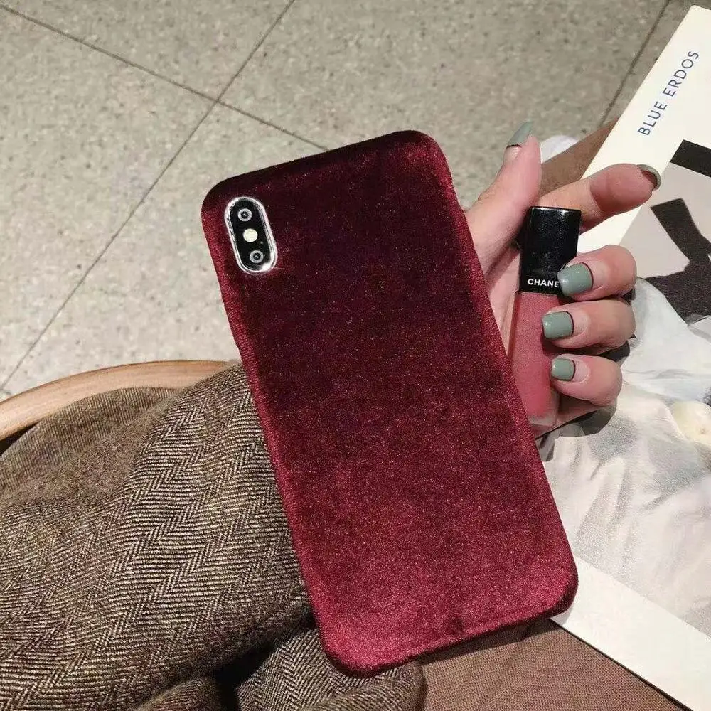Золотой Бархатный Чехол для мобильного телефона Iphone 66S 6P78 8P X Xs Xr Xsmax Explosion