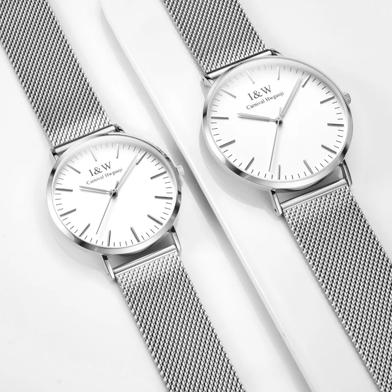 Новые роскошные брендовые швейцарские кварцевые женские часы I &amp W Carnival