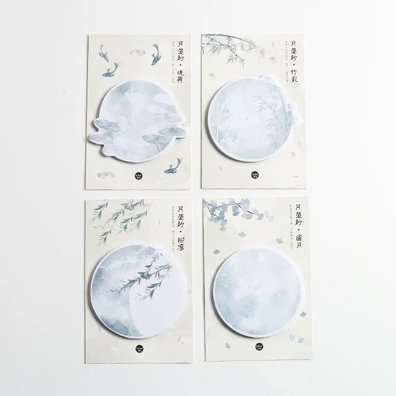 30 листов/pad Moon Night Липкие заметки Memo самоклеющиеся накладки для заметок закладки