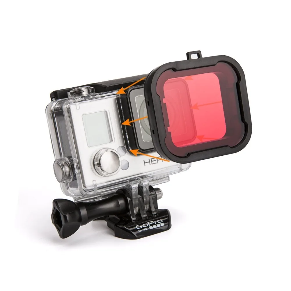 Высококачественный фильтр для подводной съемки go pro крышка объектива УФ экшн