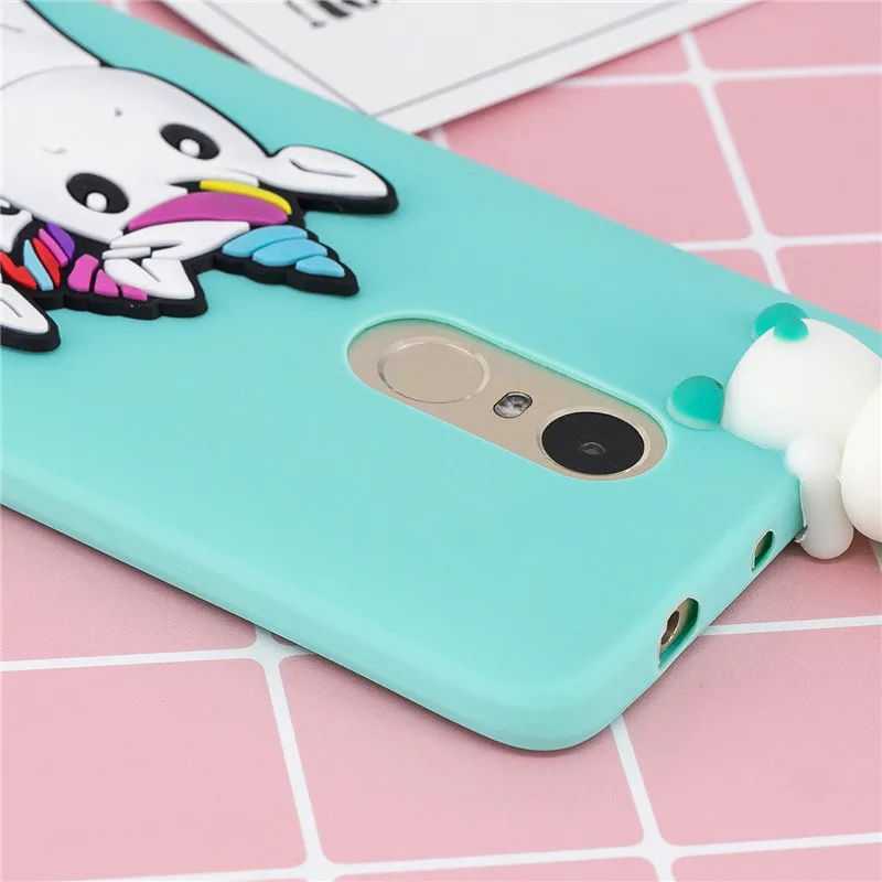 Для Xiaomi Redmi Note 4X чехол для Coque Xiomi Xiaomi Redmi Note 4 4X чехол 3D единорог панда кукла игрушка Мягкий силиконовый чехол для телефона