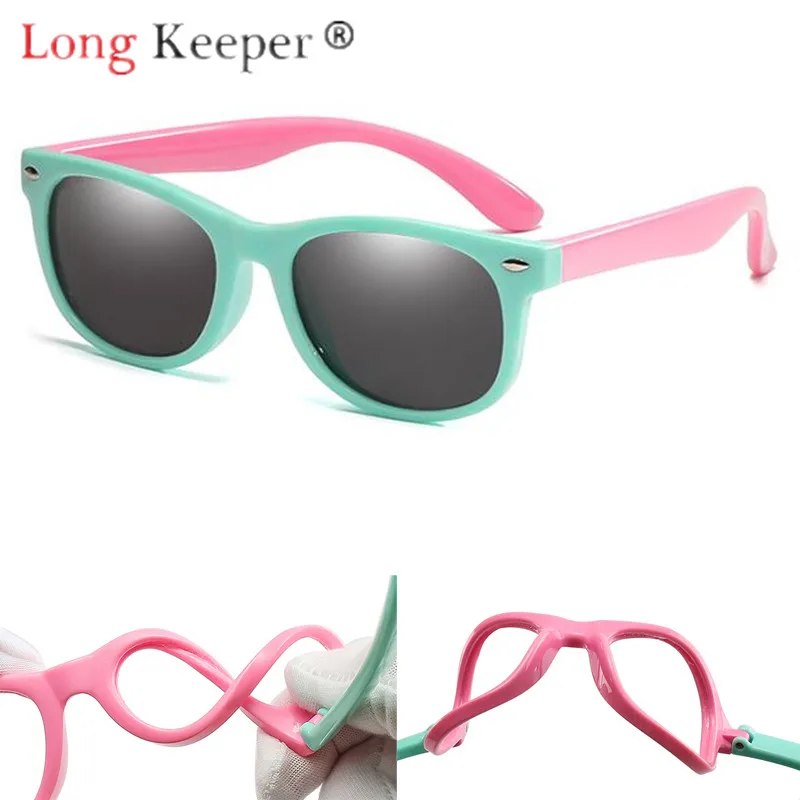 

Long Keeper Sunglasses Kids Sun Glasses Polarized Boys Girls Baby Infant UV400 Eyewear Eyeglasses Child Shades Gafas Infantil