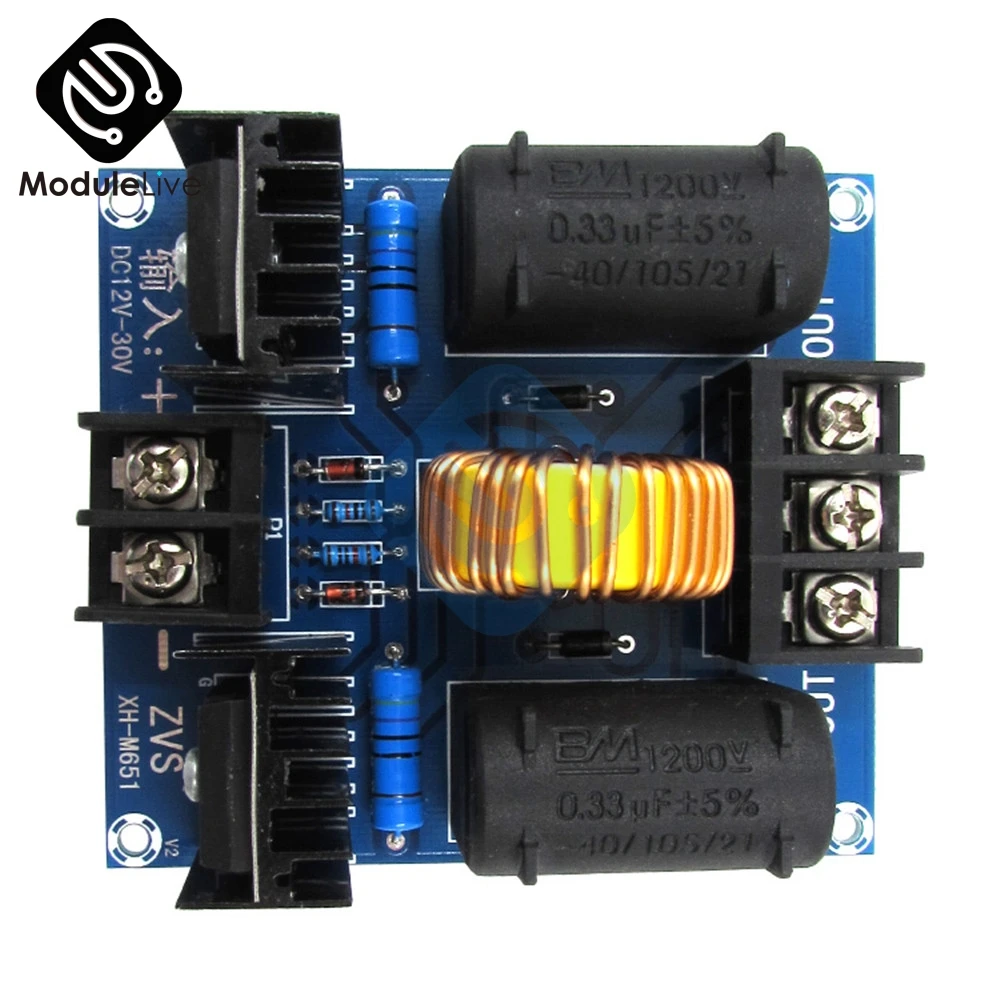 ZVS катушка Тесла Маркса генератор постоянного тока 12V 30V 20A 1000 Вт высокой мощности Напряжение Питание сборка "сделай сам" электронный pcd, драйвер, плата