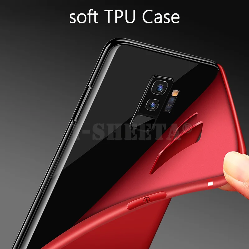 Противоударный чехол для Samsung Galaxy S9 S8 S10 Plus note 9 8 Мягкий ТПУ силиконовый матовый