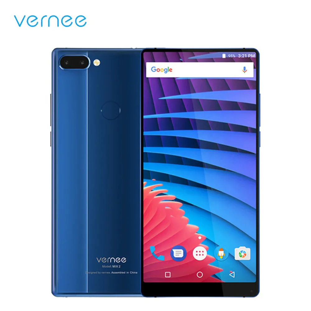 Фото Vernee Mix 2 Dual камера смартфон 6 ГБ 64 0 дюймов 18:9 экран сзади стекло дизайн Android 7 13MP Vernee Mix 2 Dual камера смартфон 6 ГБ 64 0 дюймов 18:9 экран сзади стекло дизайн Android 7 13MP