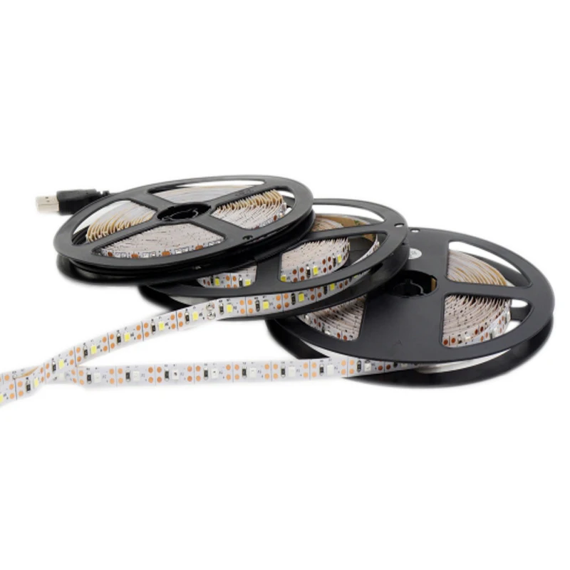 Светодиодная лента SMD3528 USB кабель высокой мощности светильник DC5V 0 5 м 1 2 3 4 лампа