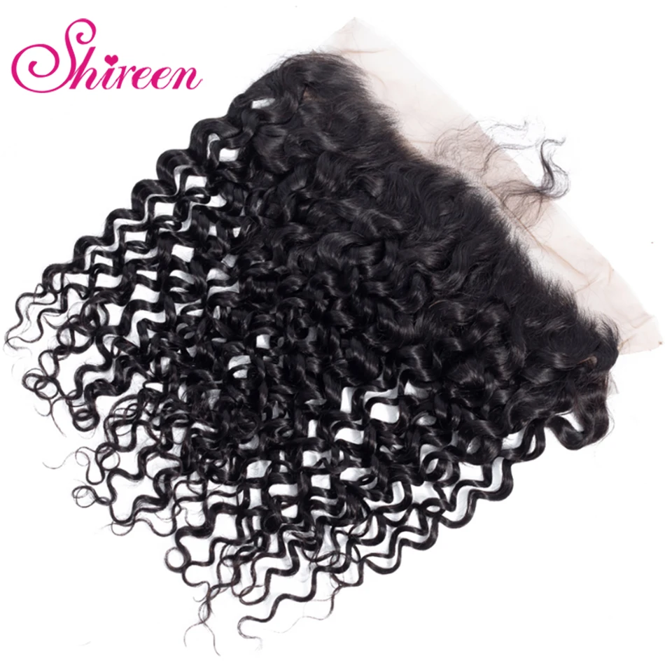 3 пучка волос Remy с фронтальным перуанским кудрявым переплетением предварительно