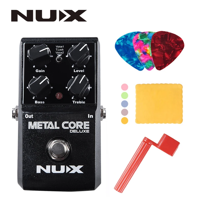

NUX Metal Core Deluxe Extreme Metal distortion Guitar Effects Pedal Upgraded mode High Gain 2 models