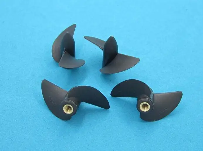 Free Shipping 6PCS 2-Blades RC Boat Propellers With M4 Thread 35/39/42/45mm Right/Left Propeller | Игрушки и хобби