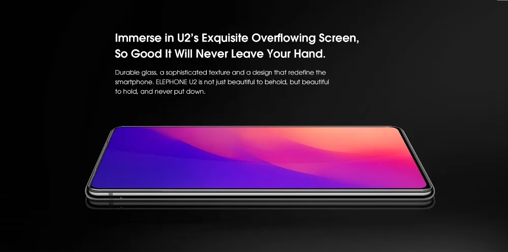 Elephone U2 мобильный телефон Android 9,0 MT6771T 6,26 дюймов FHD+ экран 16MP всплывающая камера лицо ID 4G LTE смартфон