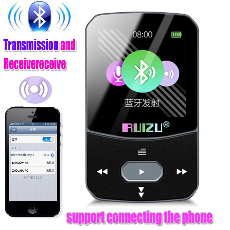 Новинка, спортивный Bluetooth X51, 4,2, MP3 плеер, клип, мини поддержка передачи и приема FM, поддержка подключения телефона