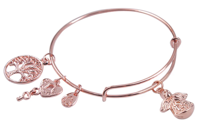 1 шт. мода розовое золото плиты расширения провода браслет бесплатная доставкак |