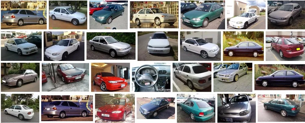 DHKA 8 шт хромированные наружные и внутренние дверные ручки для HYUNDAI ACCENT 95 00 1995 1996 1997