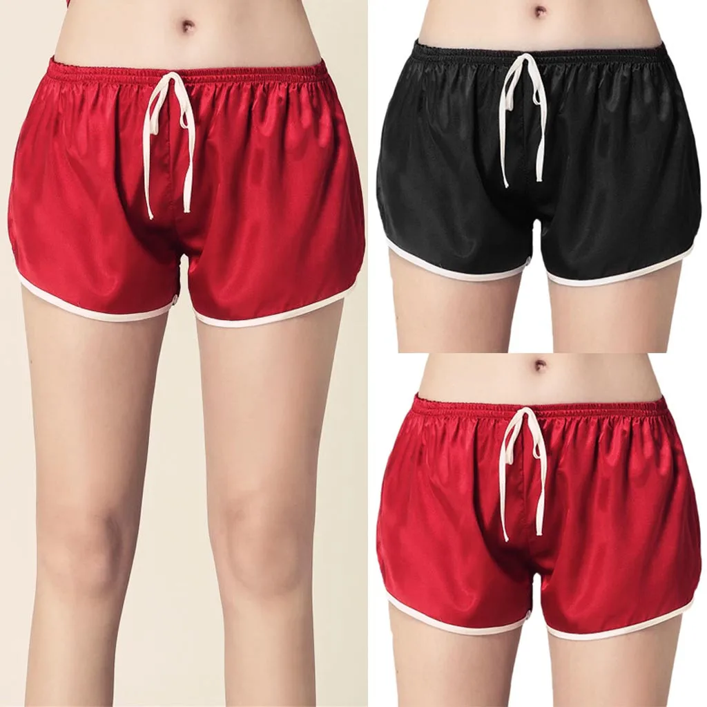 DOUDOULU женские модные атласные пижамы нижнее белье пижамные штаны шорты комплекты