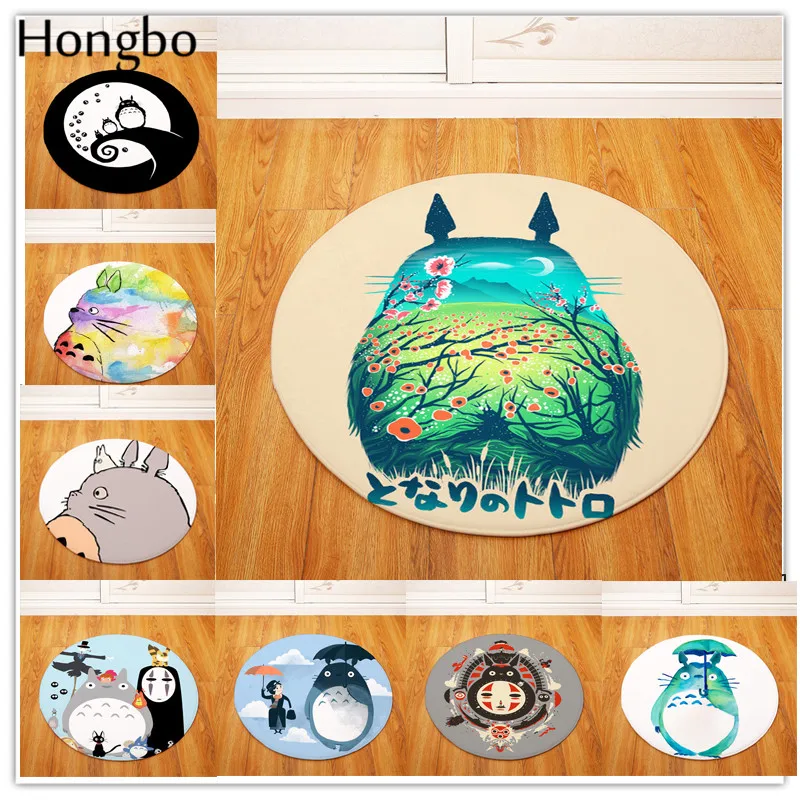 Hongbo фланелевые Противоскользящие коврики Totoro Cat милый Прямоугольный Коврик с