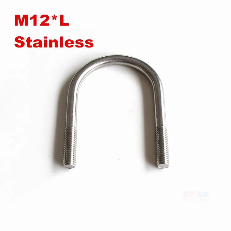 

5pcs/lot Stainless steel clamp U bolt U-bolts M12*42/45/48/51/57/60/63/76/89/102