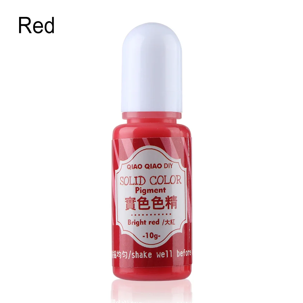 bright red 10 г ПИГМЕНТ эпоксидная УФ Смола Сделай Сам ручной работы художественные поделки окрашивающий краситель силиконовая форма для изготовления ювелирных изделий DIY ручной работы - Цвет: bright red