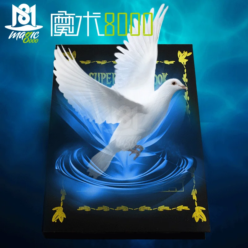 

Dove in Book Magic Props Magic Tricks Objects Appearing From Book Stage Magic Gimmick Accessories Children Adults Toys