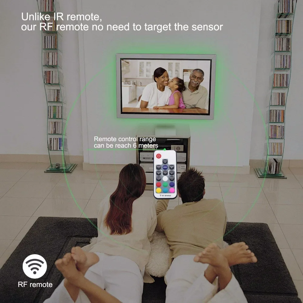 Подсветка для телевизора 3 м 45 ~ 70 дюймов HD TV Светодиодная лента с FR дистанционным