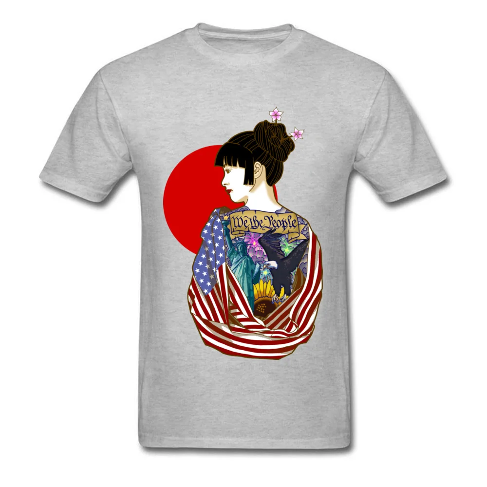 2018 японская футболка с коротким рукавом для мужчин и женщин американский флаг