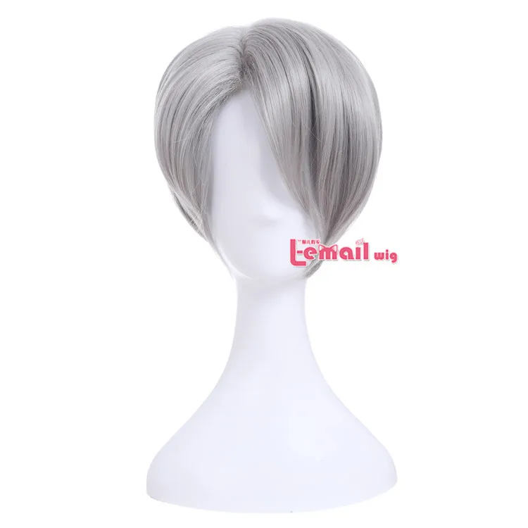 L-email парик Юри! На льду парики для косплея Yuri Katsuki Victor Nikiforov Yuri Plisetsky короткие синтетические волосы парик для косплея