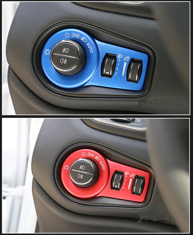 

Car Light Switch Cover Car Sticker Suitable for Fiat 500X 2014 2015 2016 Car Styling Accessories