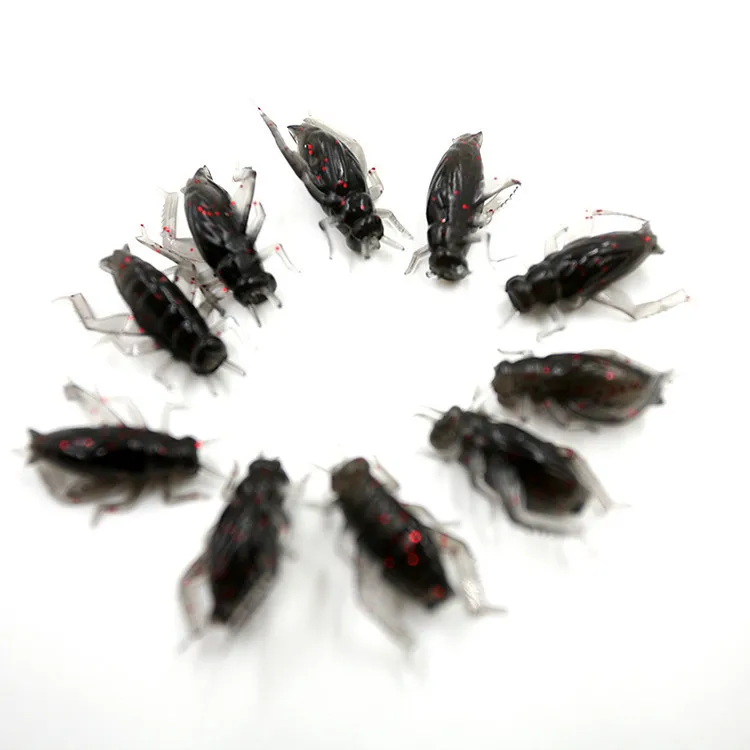 

10 Pcs/Lot Artificial Simulation Soft Fishing Lures Swimbait Insect Fishing Lure Iscas Baits Fishing Tackle